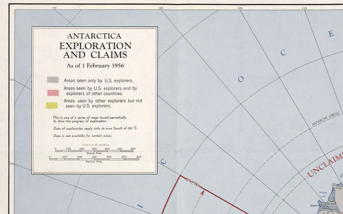 Antarctica Claims Exploration 1956 Digital Maps Digital Download