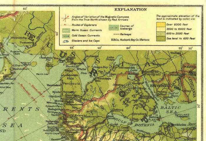 National Geographic The Arctic Regions 1925 Digital Maps Digital Download