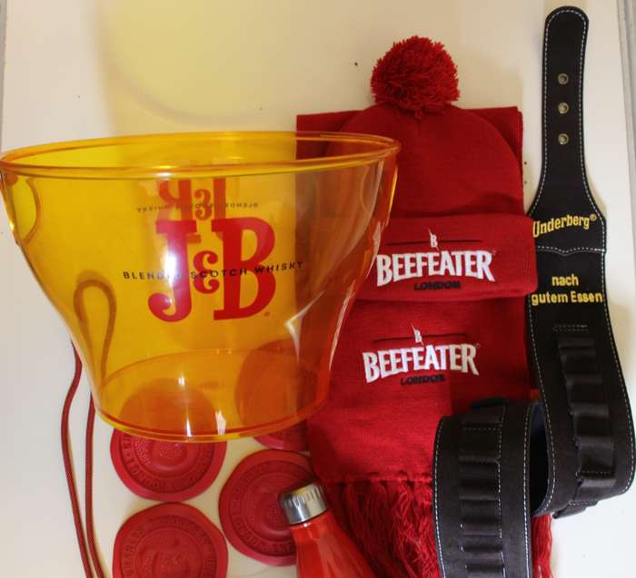 J&B Scotch Whisky, Beefeater and Underberg Bar Accessories