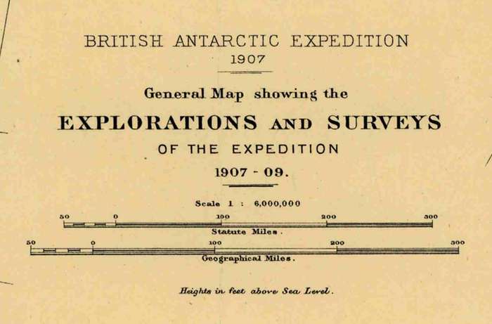 British Antarctic Expedition 1907 (Nimrod Expedition) Digital Map Digital Download