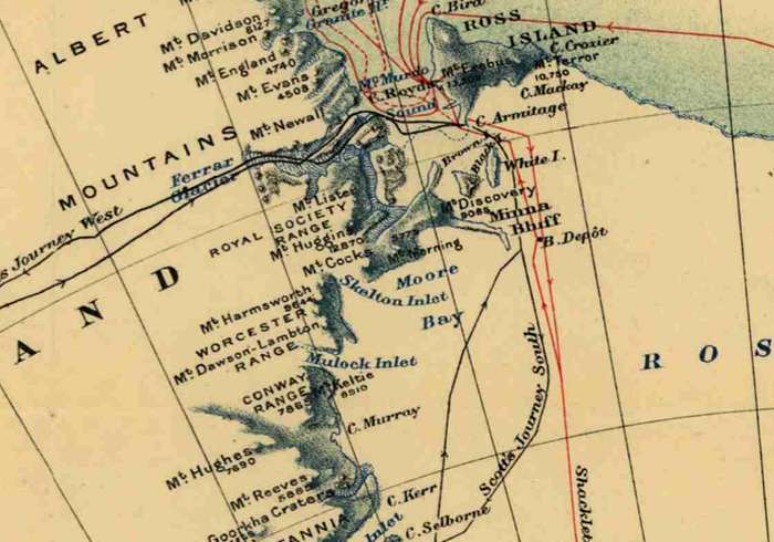 British Antarctic Expedition 1907 (Nimrod Expedition) Digital Map Digital Download