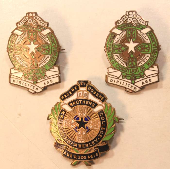 St Patrick's Christian Brothers College Kimberley Blazer Badge and Lapel Badges