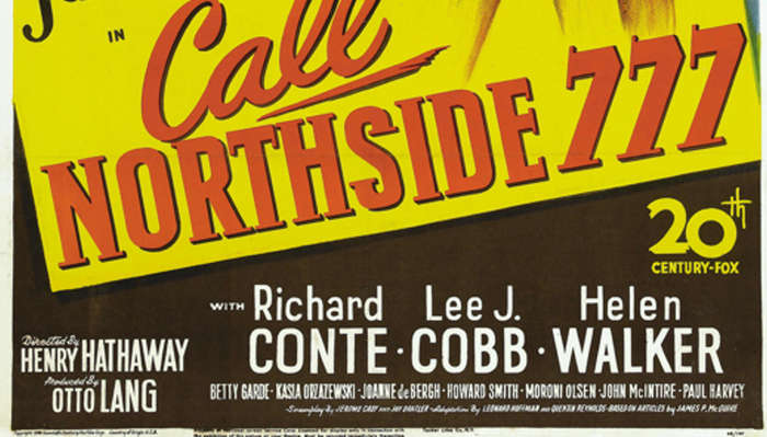Vintage Call Northside 777 Film Noir Poster Digital Download