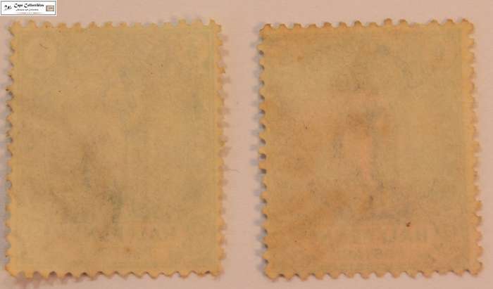 Cape Of Good Hope 2 x 1/2 Penny 1898 Hope Standing with Anchor Stamp (Scott 59)