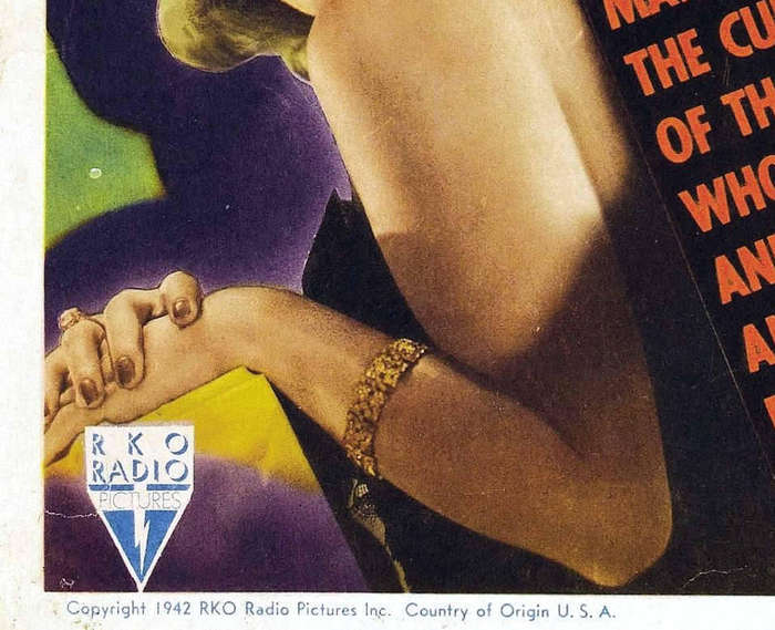 Vintage Cat People Film Noir Poster Digital Download