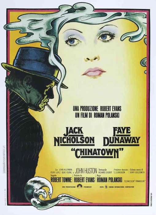 Vintage Chinatown Film Noir Poster Digital Download (Italian Title.)
