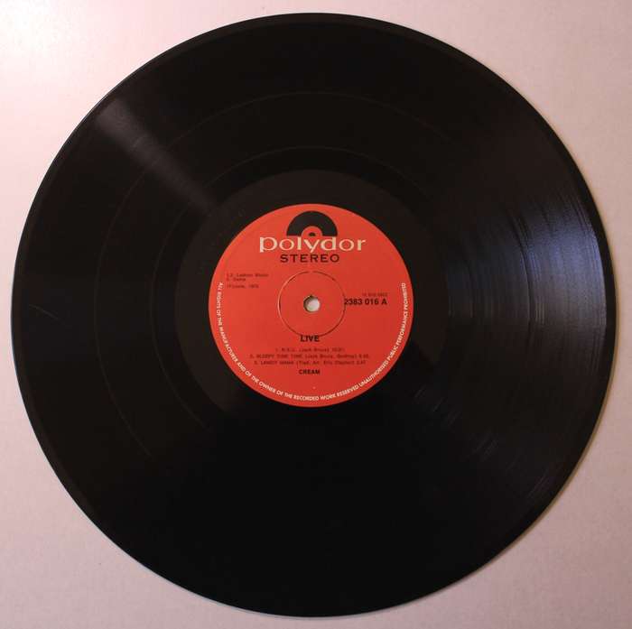 Live Cream Vinyl LP
