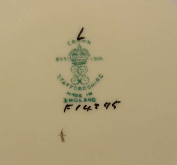 Vintage Crown Staffordshire Pair of Side Plates Pattern F714295