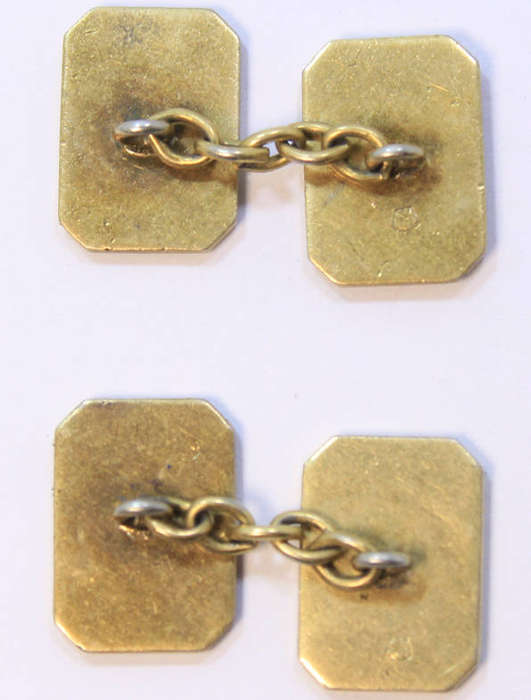 Vintage 1950's Pair Of Decorative Cufflinks