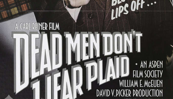 Vintage Dead Men Don't Wear Plaid Film Noir Poster Digital Download