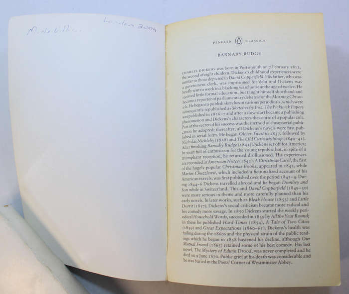 Barnaby Rudge A Tale Of The Riots of 'Eighty by Charles Dickens Softcover Book