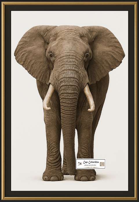 Elephant Front On View Digital Download Image For Printing and Framing