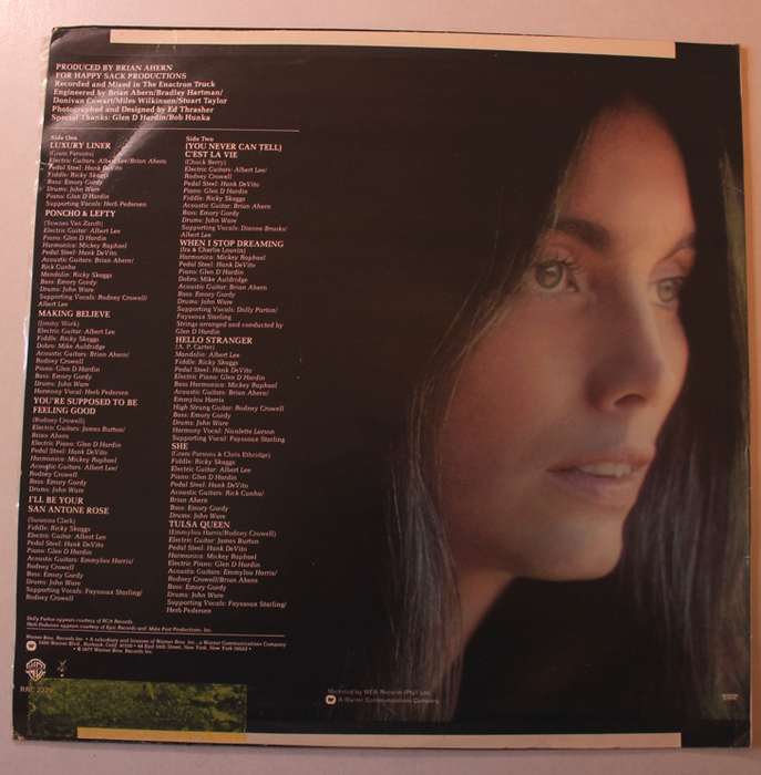 Emylou Harris Luxury Liner Vinyl LP