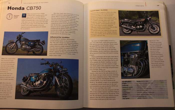 The Ultimate History of Fast Bikes by Roland Brown Hardcover Book