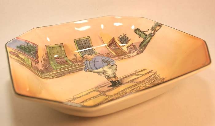 Vintage Royal Doulton Dickens Ware Series "The Fat Boy" Bowl D6327