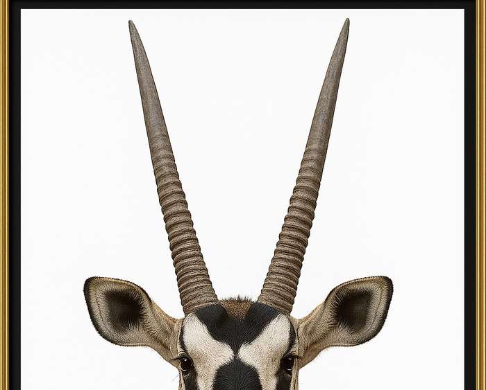 Gemsbok Front On View Digital Download Image For Printing and Framing