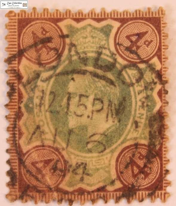 Great Britain 4 Pence 1902 Edward VII Stamp (Scott 133)