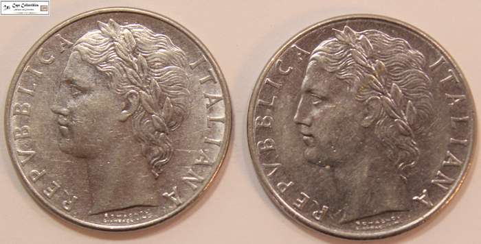 Italy 100 Lire 1977 & 1978 Coins (Two Coins) Circulated