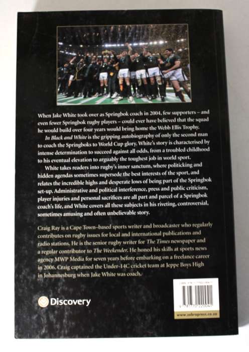 In Black and White The Jake White Story with Craig Ray Softcover Book
