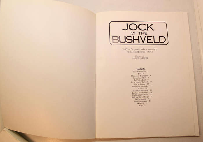 Jock Of The Bushveld by Phillida Brooke Simons Softcover Book