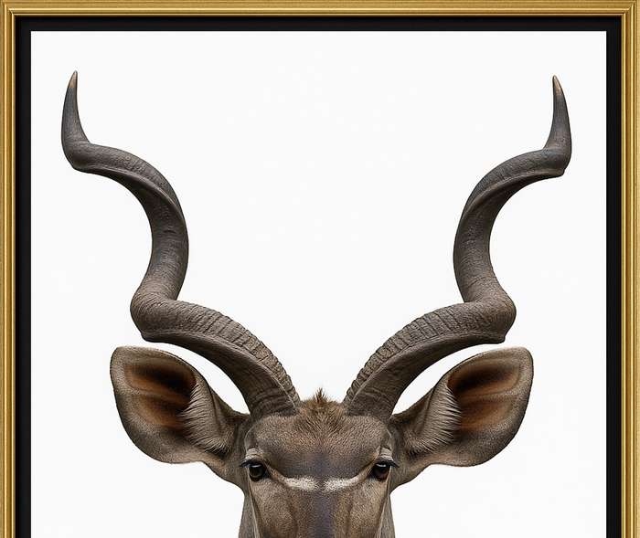 Kudu Front On View Digital Download Image For Printing and Framing