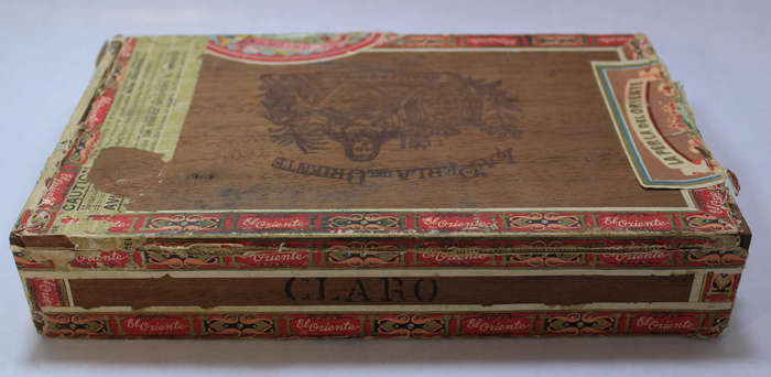 Vintage La Perla Del Oriente Manila Philippines Cigar Box