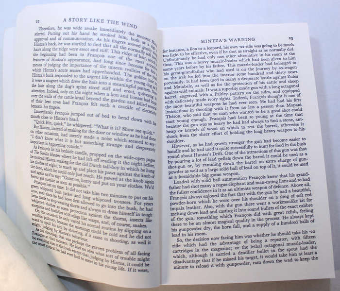 A Story Like The Wind by Laurens Van der Post Softcover Book
