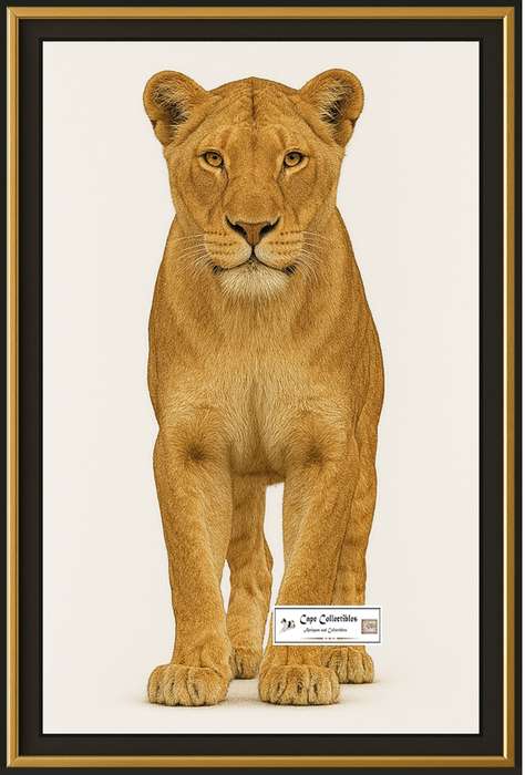 Lioness Front On View Digital Download Image For Printing and Framing