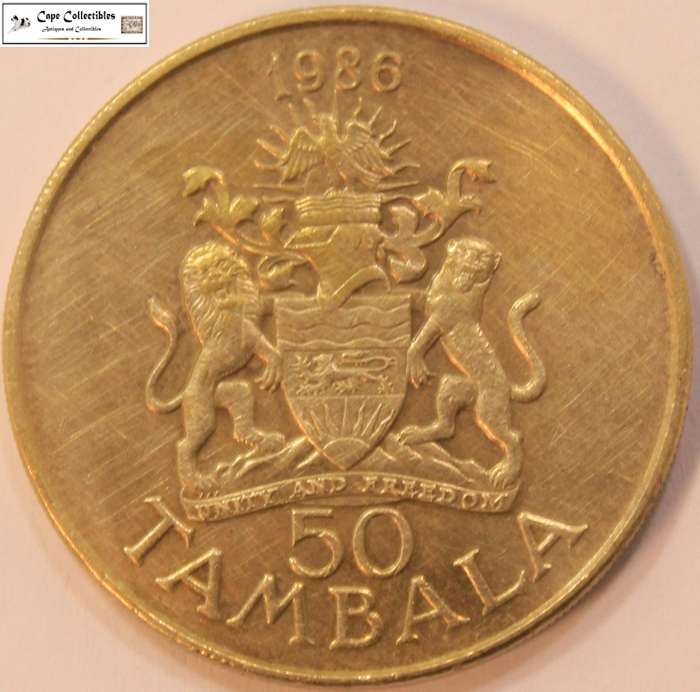 Malawi 50 Tambala 1986 Coin Circulated