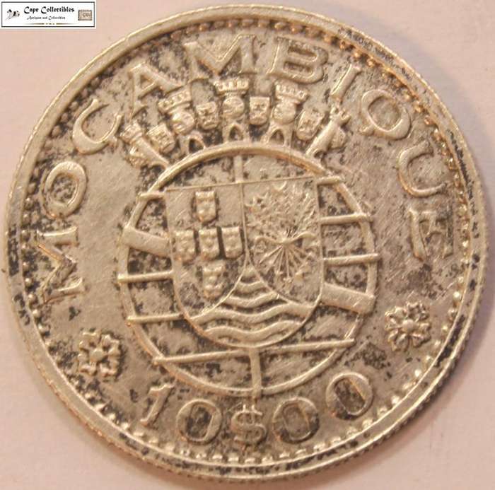 Mozambique 10 Escudos 1954 Coin Circulated