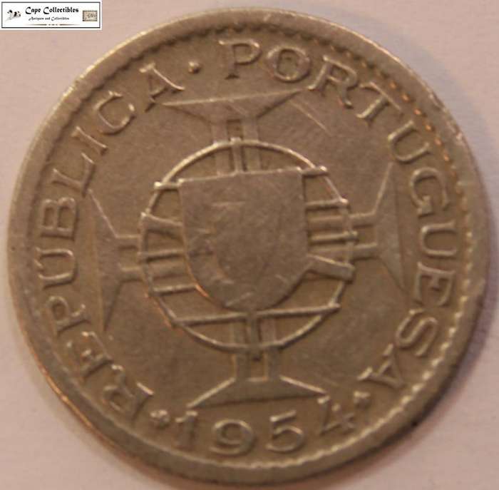 Mozambique 2.50 Escudos 1954 Coin Circulated
