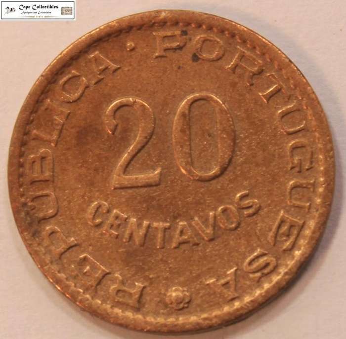 Mozambique 20 Centavos 1961 Coin Circulated