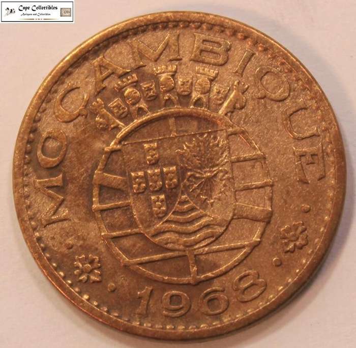 Mozambique 1 Escudo 1968 Coin Circulated