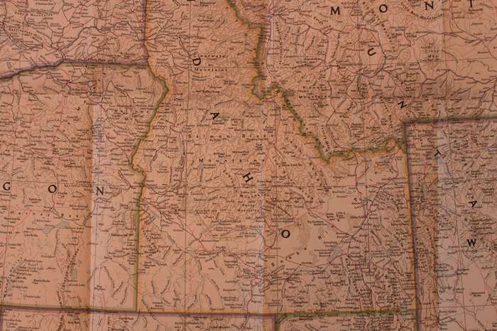 National Geographic Folded Map Of The North West United States June 1950