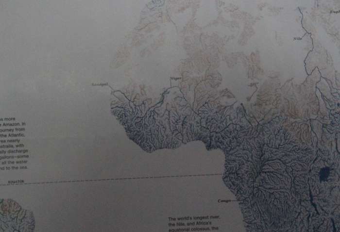 National Geographic Folded Map World Of Rivers April 2010