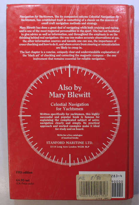 Navigation For Yachtsman by Mary Blewitt Hardcover Book