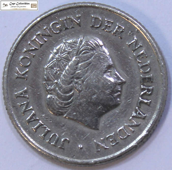 Netherlands 1963 25 Cent Coin Circulated