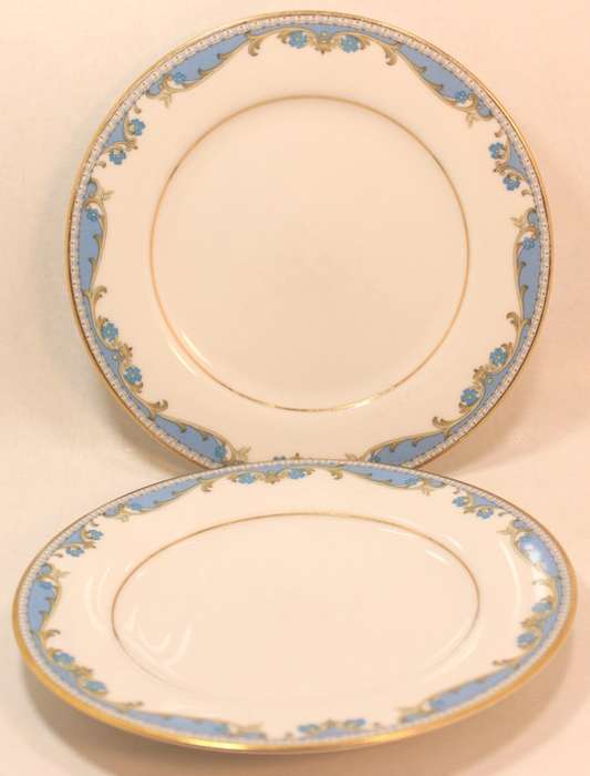 Vintage Pair of Noritake Oberlin #2486 Fine China Bread and Butter Plates