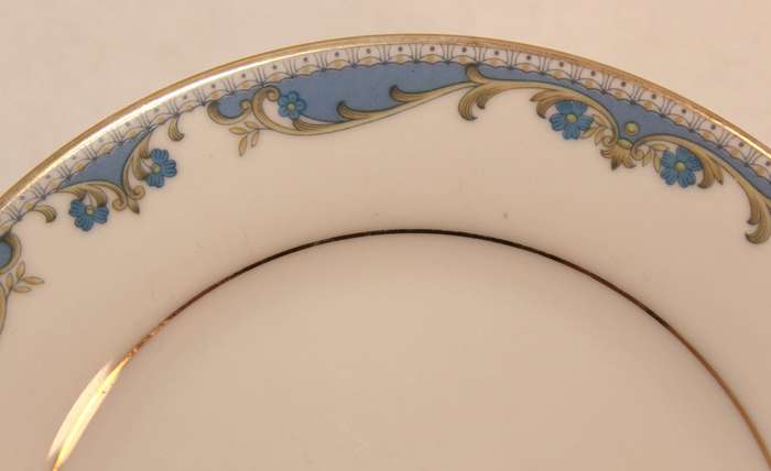 Vintage Pair of Noritake Oberlin #2486 Fine China Bread and Butter Plates