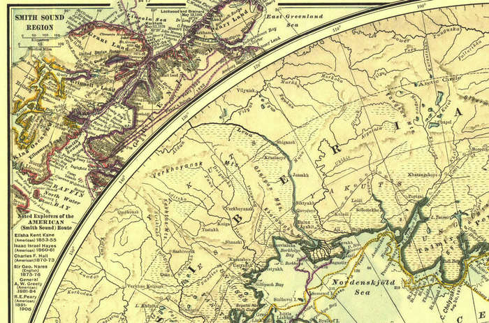 National Geographic North Pole 1907 Digital Maps Digital Download