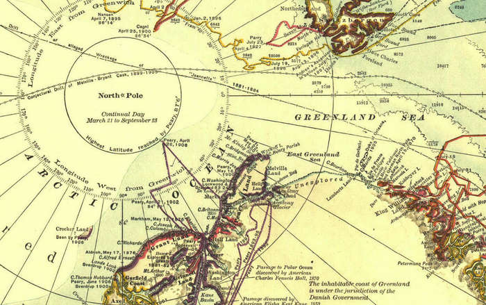 National Geographic North Pole 1907 Digital Maps Digital Download