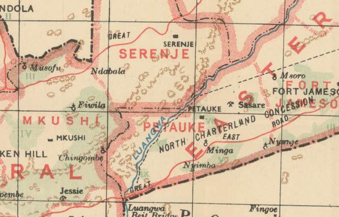 Northern Rhodesia Digital Map Digital Download