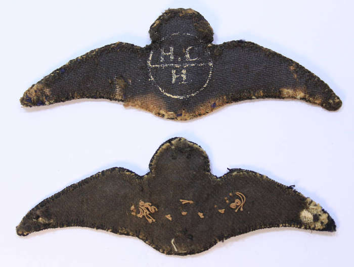 Pair of WW2 South African Air Force Pilots Cloth Wings