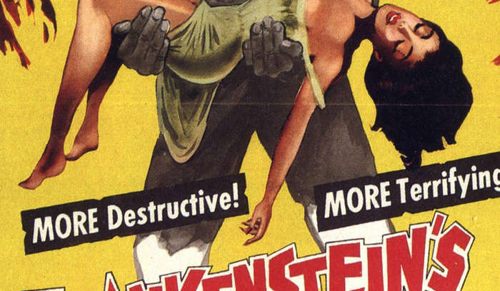 Vintage Science Fiction Film Frankensteins Daughter Poster Digital Download