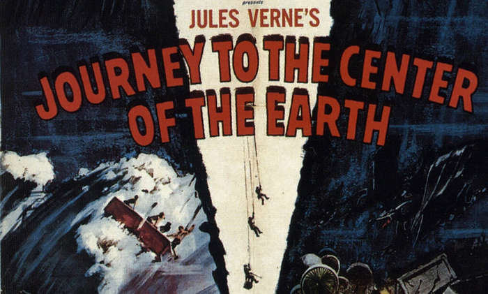 Vintage Science Fiction Film Journey To The Centre Of The Earth Poster Digital Download
