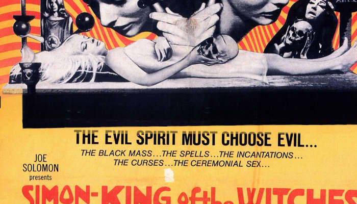 Vintage Film Simon King Of The Witches Poster Digital Download