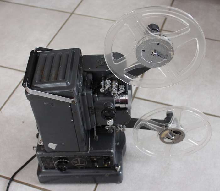 Vintage Paillard Bolex G816 8mm and 16mm Film Projector 110 Volt with 220 Volt Inverter