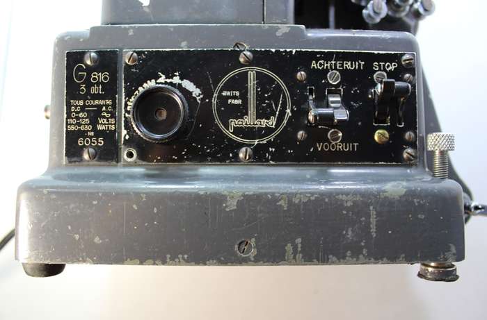 Vintage Paillard Bolex G816 8mm and 16mm Film Projector 110 Volt with 220 Volt Inverter
