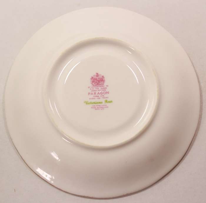 Paragon Victoriana Rose Bone China Soup Bowl Saucer