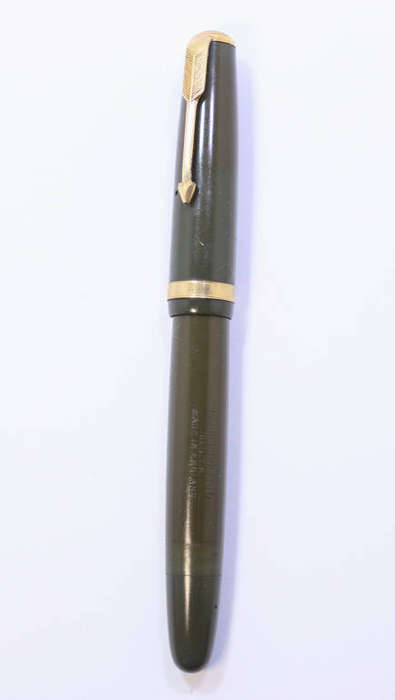 Vintage Parker Duofold 14K Gold Nib Fountain Pen N Ink Sac Format